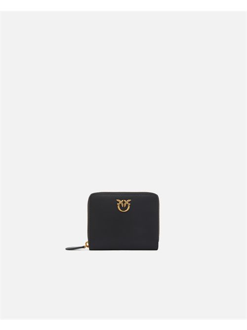 Portafoglio quadrato zip-around in pelle PINKO | 100249A0F1/Z99Q